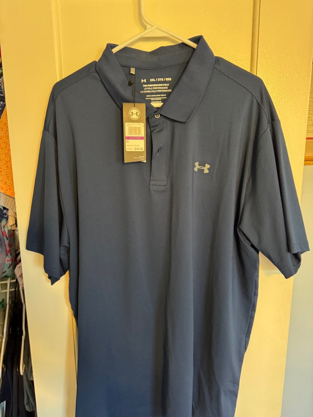 Under Armour Men's Polo Shirt - Navy Blue